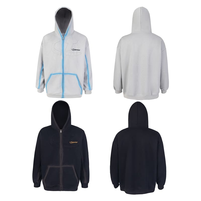 Trapstar Maychao New Affixed Cloth Embroidery Hooded Cardigan