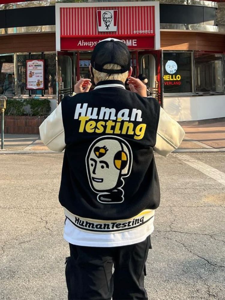 retro Hvm*n M*de cho baseball jacket