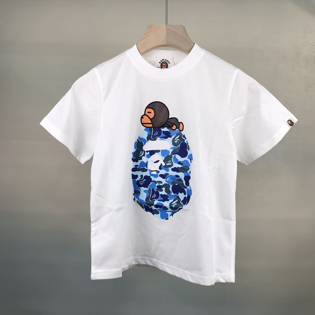 Bape Children’S Clothing Ape Head Camouflage Tee