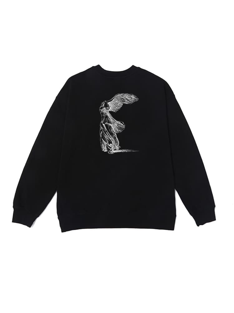 Yohji Yamamoto Sketch Folding Wing Angel Hoodie