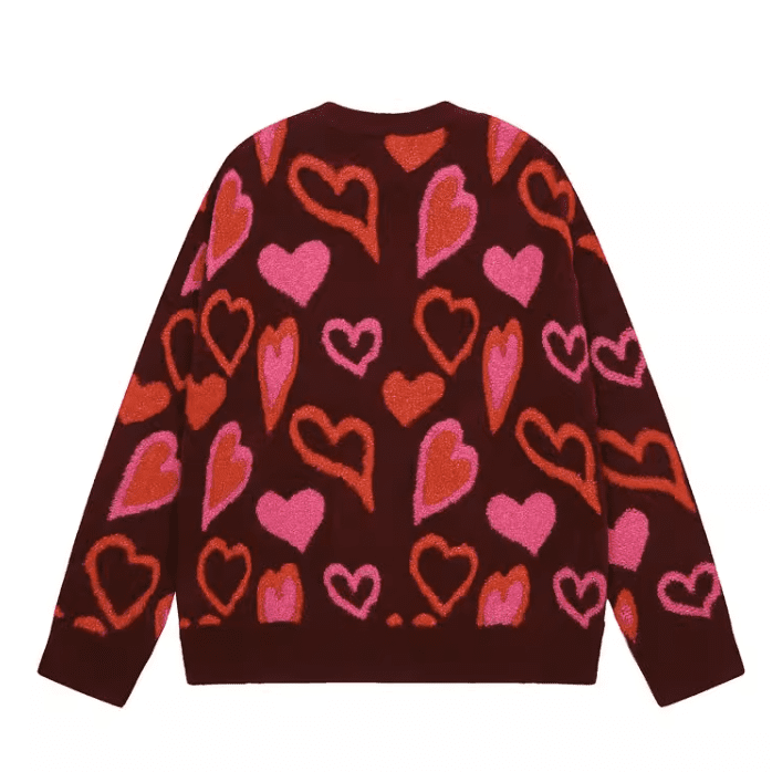 Drew 3D Love Jacquard Sweater