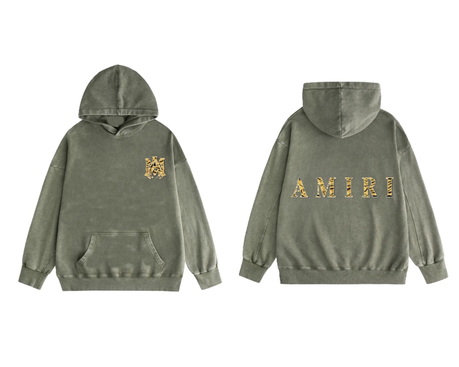 Amiri Washed Wear Pullover Hoodie 2
