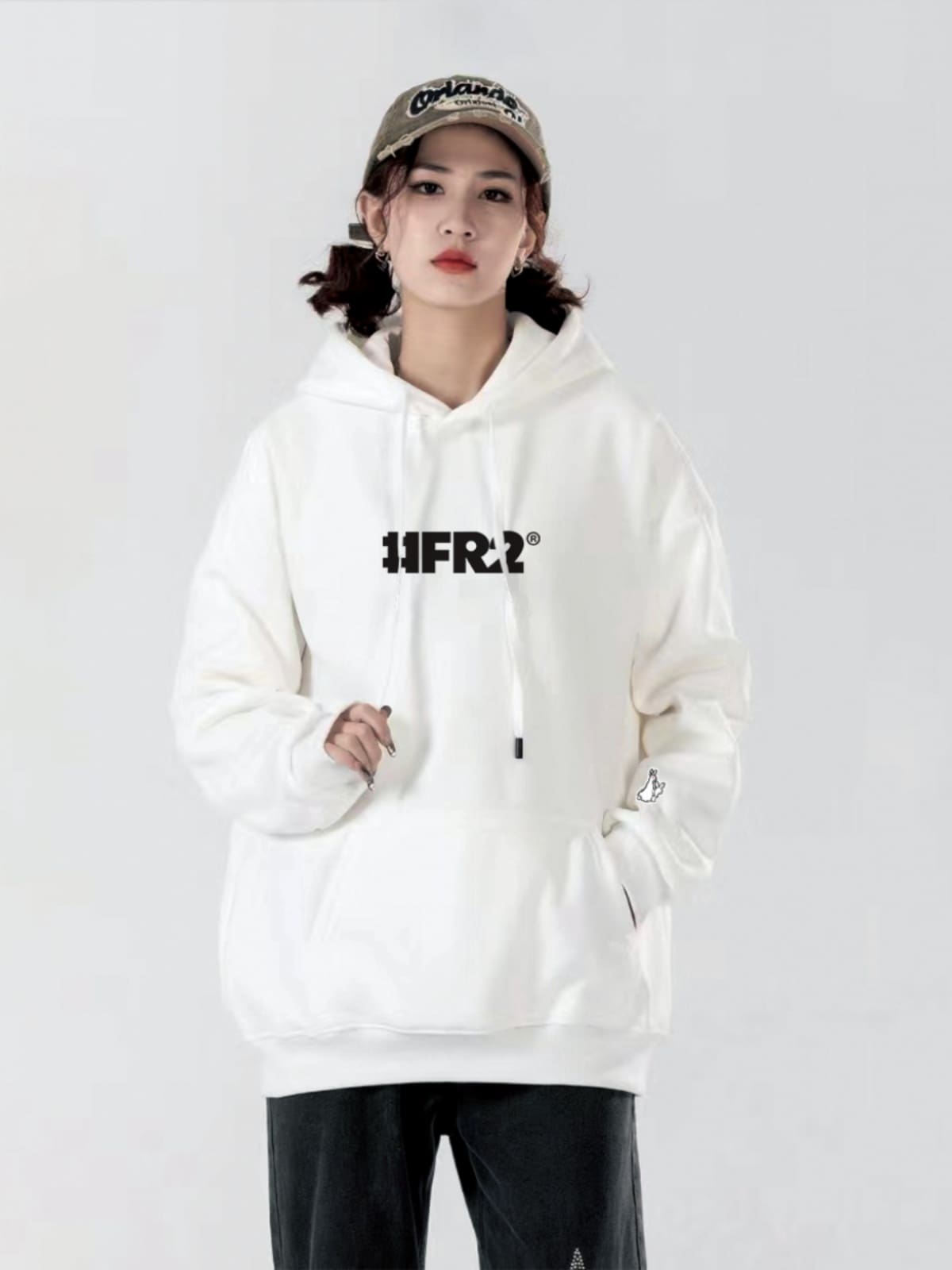 Fr2 Autumn Winter Printed Hooded Sweater