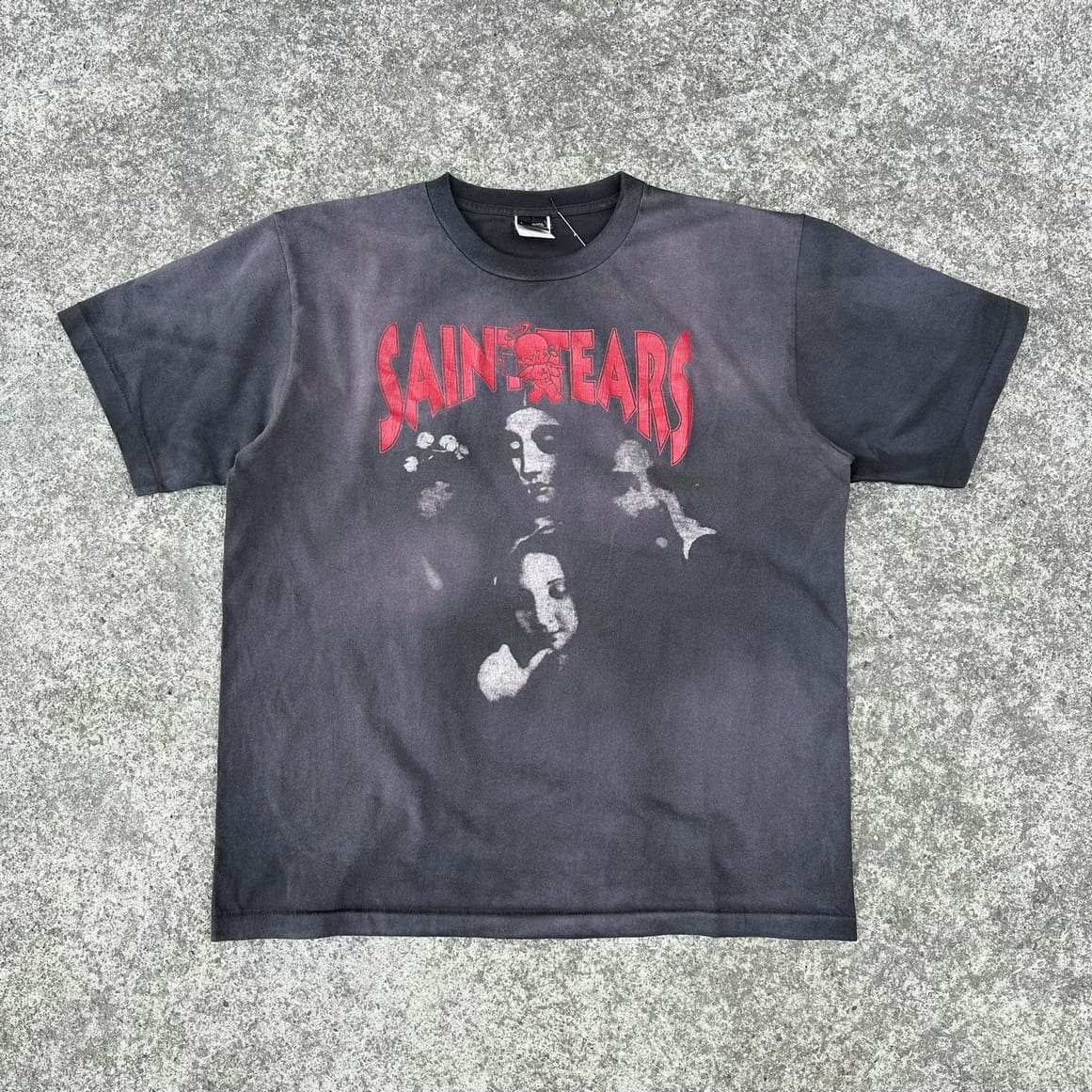 SAINT Michael Vintage Ripped Barrel Short Sleeve T-Shirt Collection