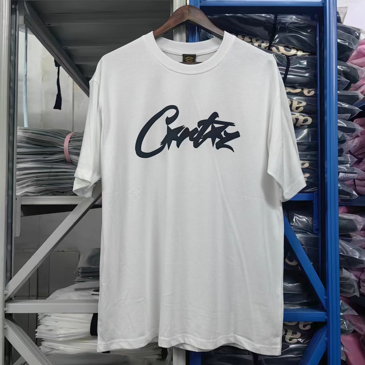 Corteiz Devil Island Printed Cotton Short Sleeve T-Shirt for Men and Women