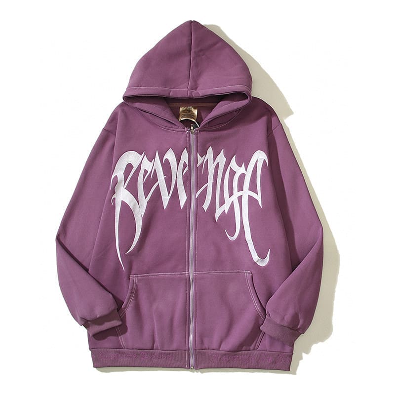Revenge Fleece-Lined Cardigan Hoodie