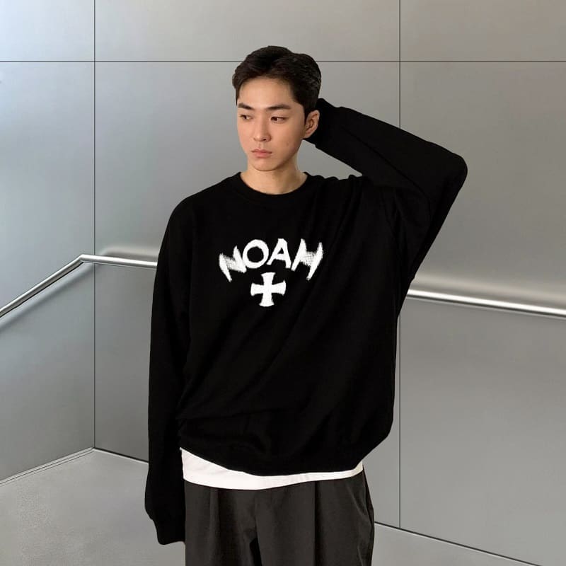 Noah Trach Cross Velvet Sweater 3