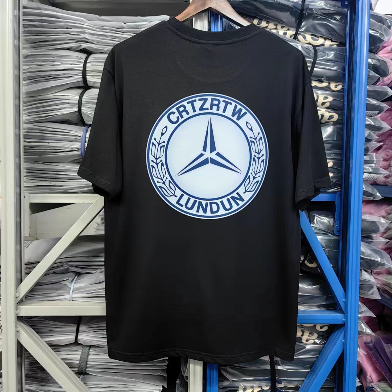 Corteiz Devil Island Printed Cotton Casual Round Neck T-Shirt for Men and Women