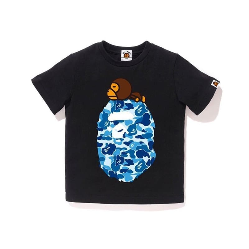 Bape Children’S Clothing Cartoon Camouflage Tee