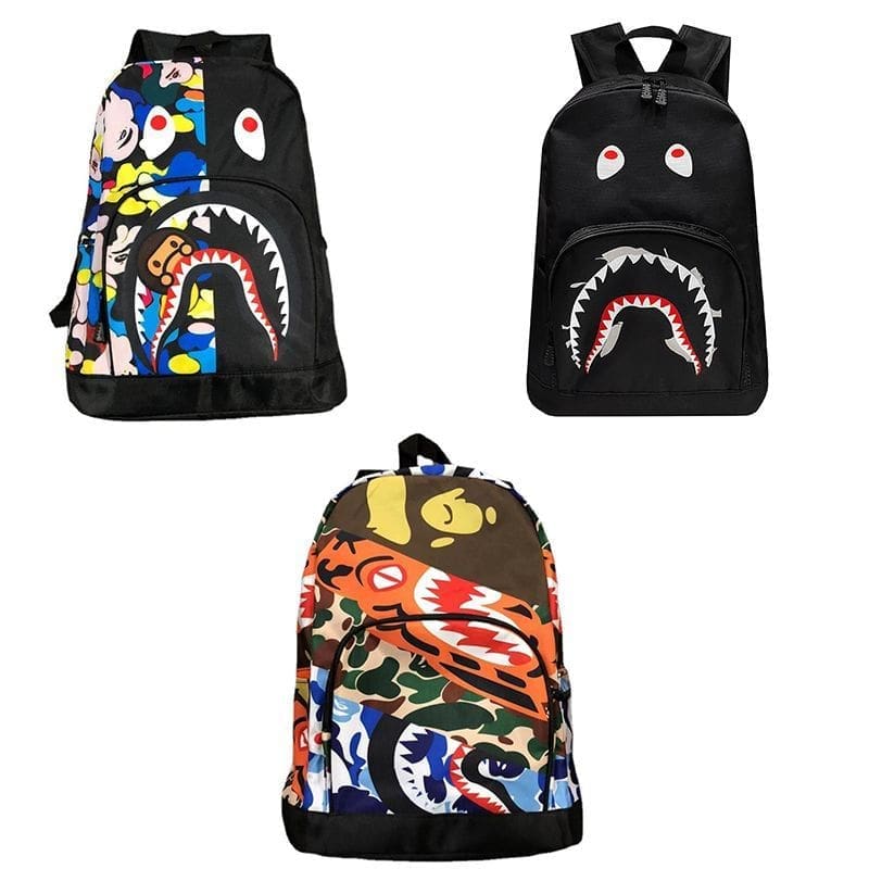 Bape Shark Schoolbag