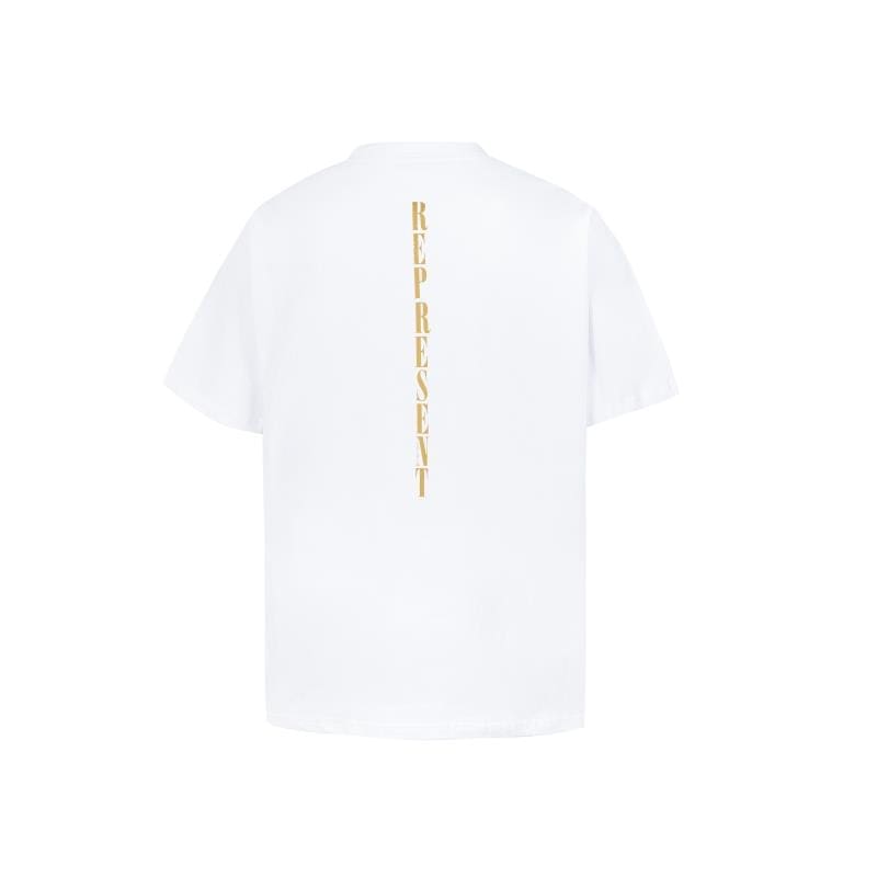 Represent Elf Angel Print Retro Washed Distressed Casual Short Sleeve T-Shirt