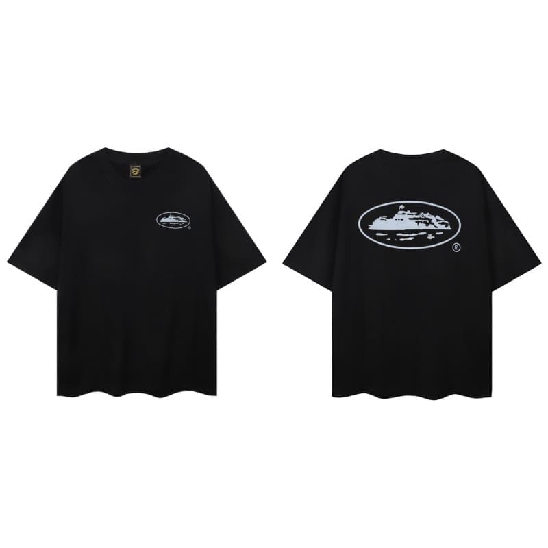 Corteiz Devil Island Graffiti Short Sleeve T-Shirt Summer Street Style