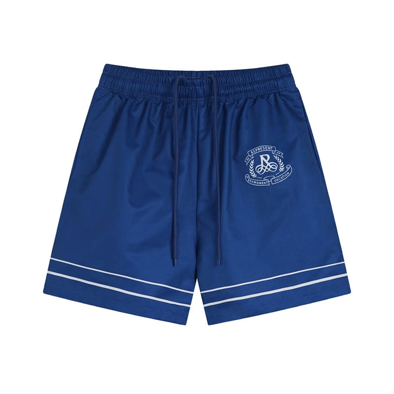 Represent Retro Alphabet Print Loose Short Sleeve Shirt and Shorts Set