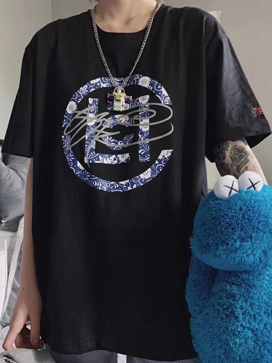 Ssur Plus X Clot Blue And White Porcelain T-Shirt