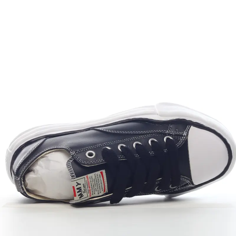 mmy Ma*s*n miharayasuhiro wayne original sole leather low sneaker grwy a