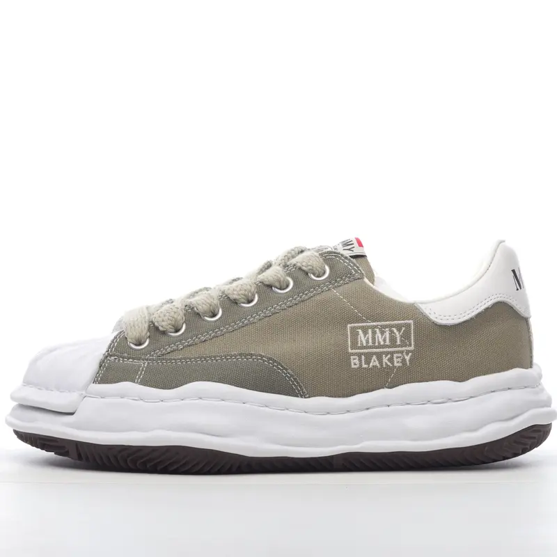 mmy Ma*s*n miharayasuhiro wayne original sole leather low sneaker grwy g