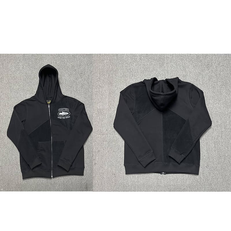 Corteiz Patchwork Long Sleeve Sweatshirt and Sweatpants Set for Autumn and Winter