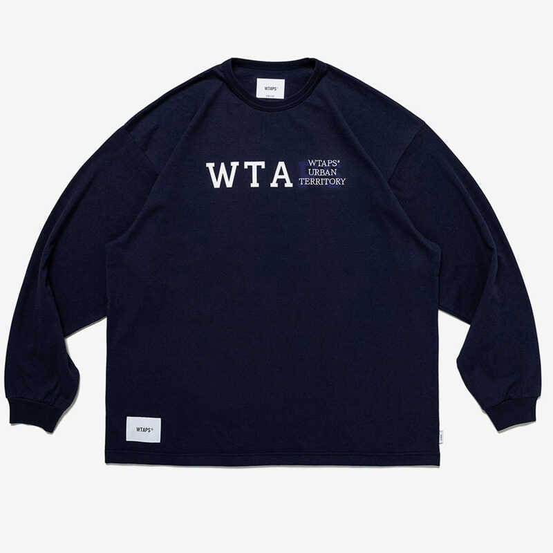 WTAPS Japanese round neck long sleeve T-shirt men’s printed casual re-list loose bottoming top fashion