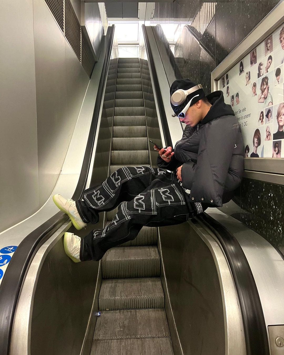 Minus Two Denim Trousers Casual Straight-Leg Loose Fit Hip Hop Star Style