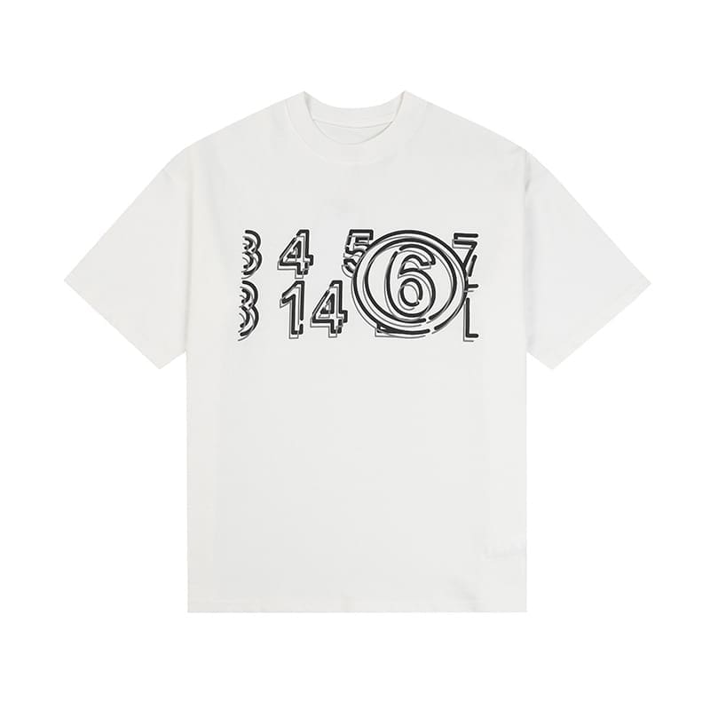 ma*s*n Ma*i*la mm6 digital pattern short sleeve t-shirt series for men and women