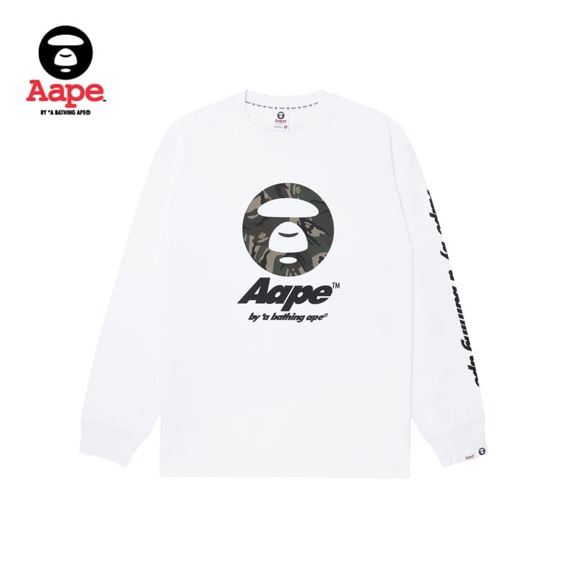 AAPE Long Sleeve T-Shirt Base Layer for Men and Women
