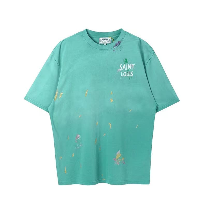 saint L**is hot drill vintage washed vtg short sleeve t-shirt for men