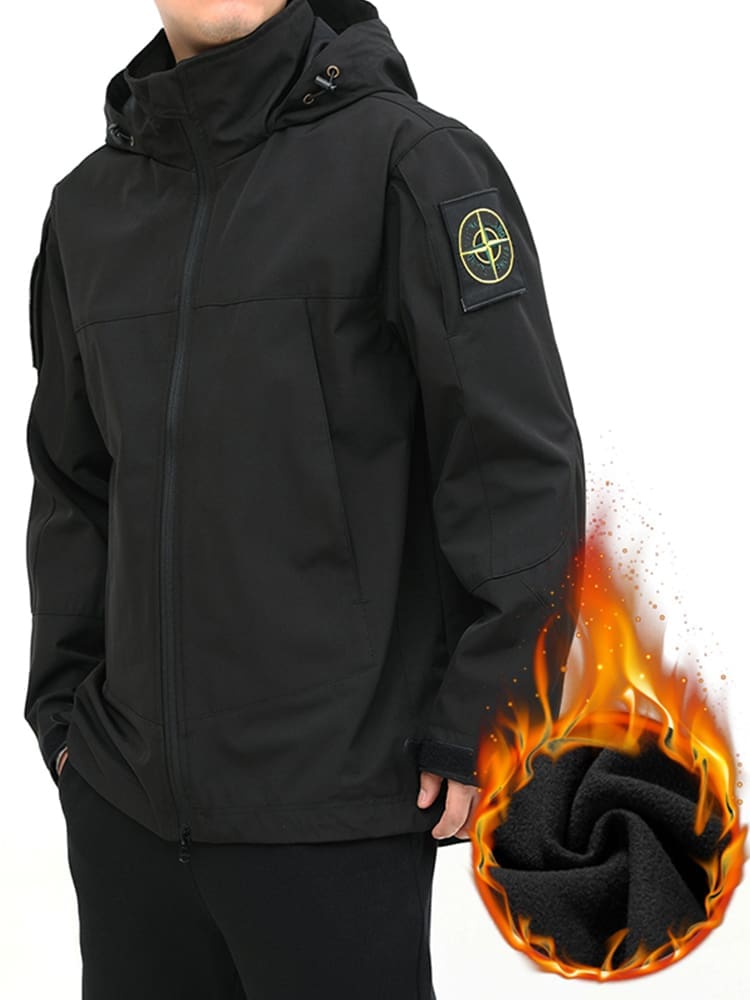 Stone Island Waterproof Soft Shell Jacket Hooded Casual Coat
