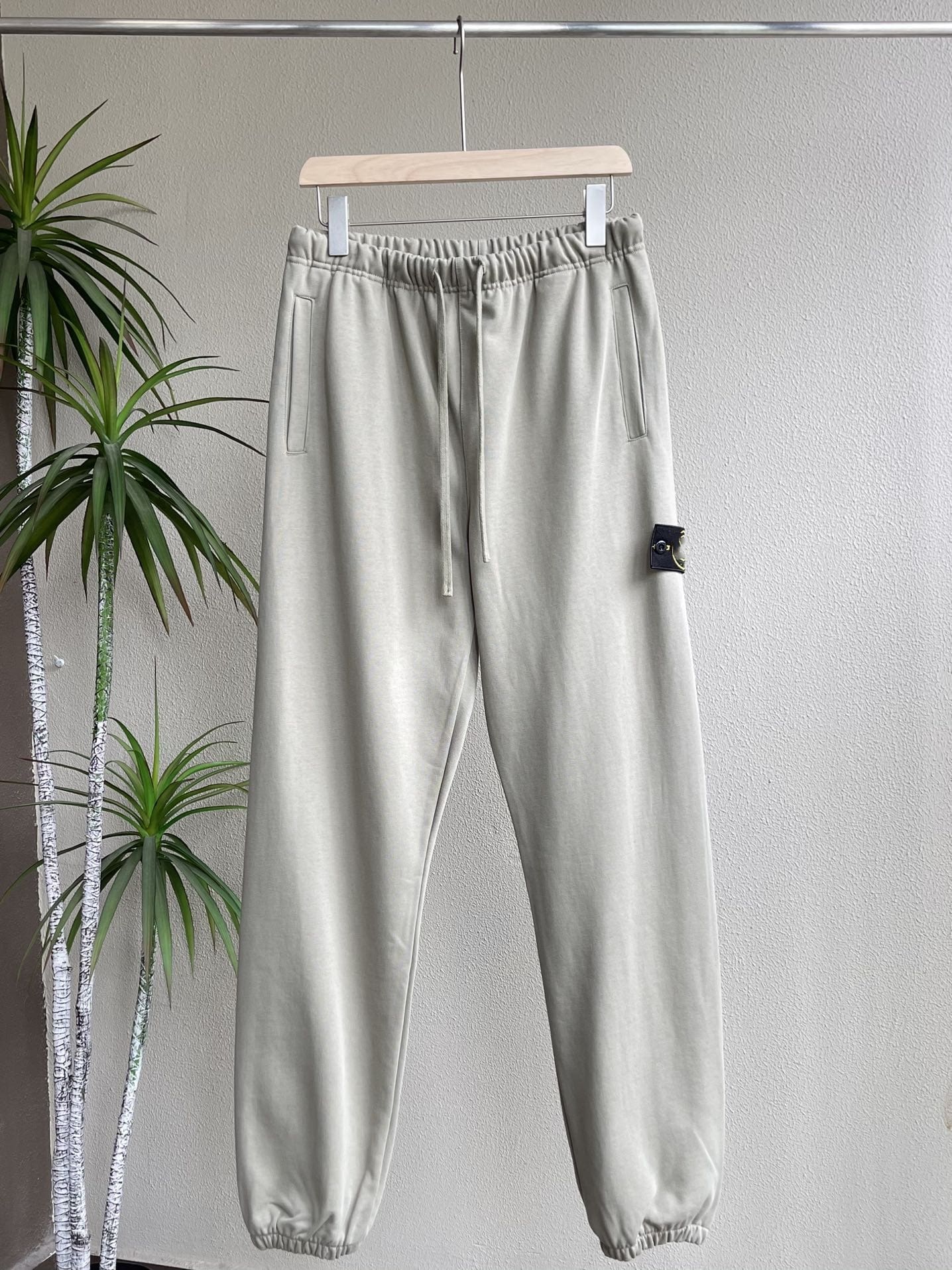 Stone Island Hooded Cuffband Terry Sweatshirt and Sweatpants Set