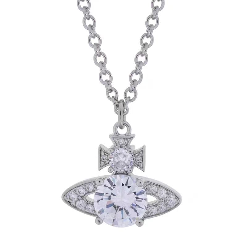 u1u1enne westwood earth planet necklace luxury french clavicle chain