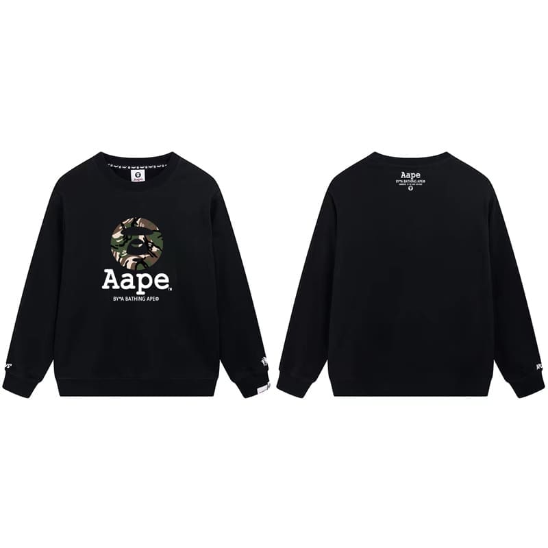 AAPE Camouflage Terry Hoodie for Men and Women