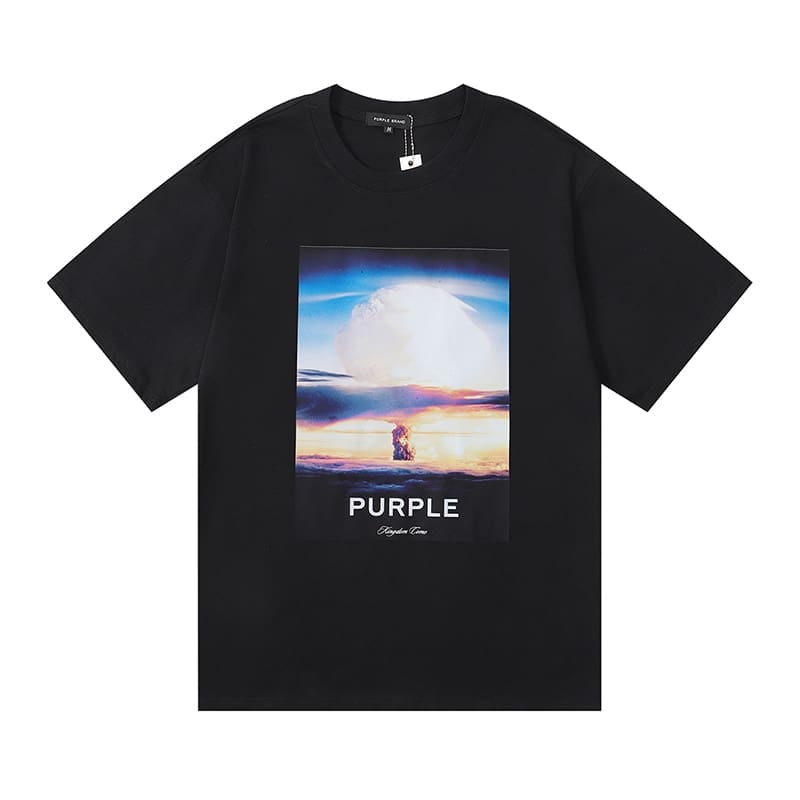 vlone fog pu*re b*and oil painting print t-shirt for men