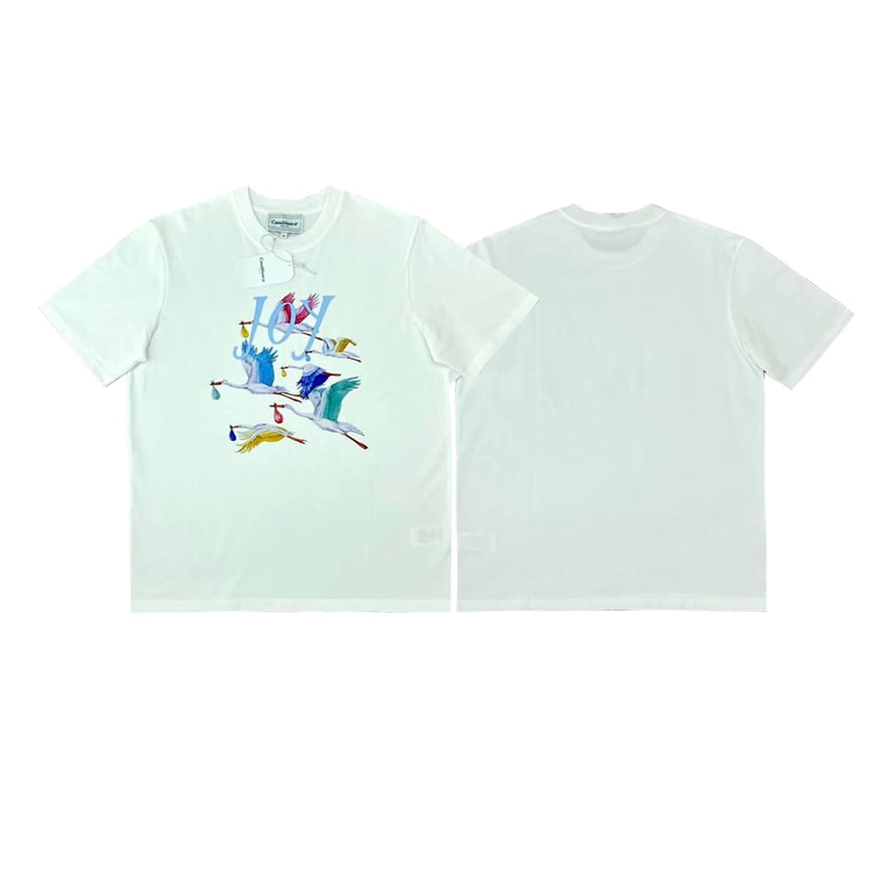 FOG Amiri Casablanca Printed Loose Crew Neck T-Shirt High Street Style