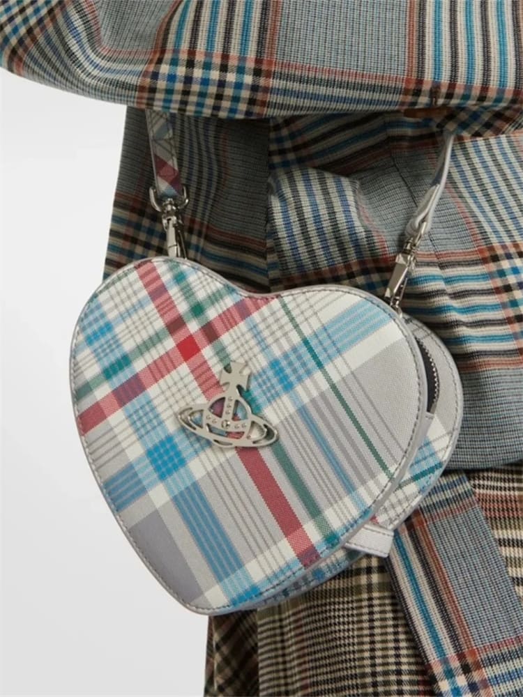 u1u1enne westwood crocodile pattern baguette shoulder bag saturn chain design