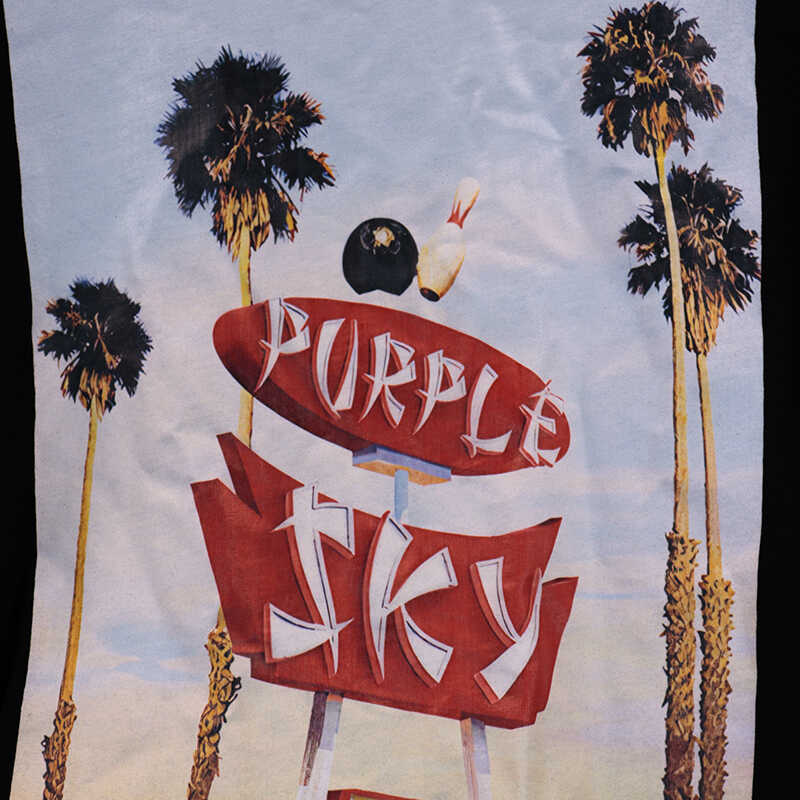 vlone fog pu*re b*and x blue sky inn t-shirt coconut tree print for men