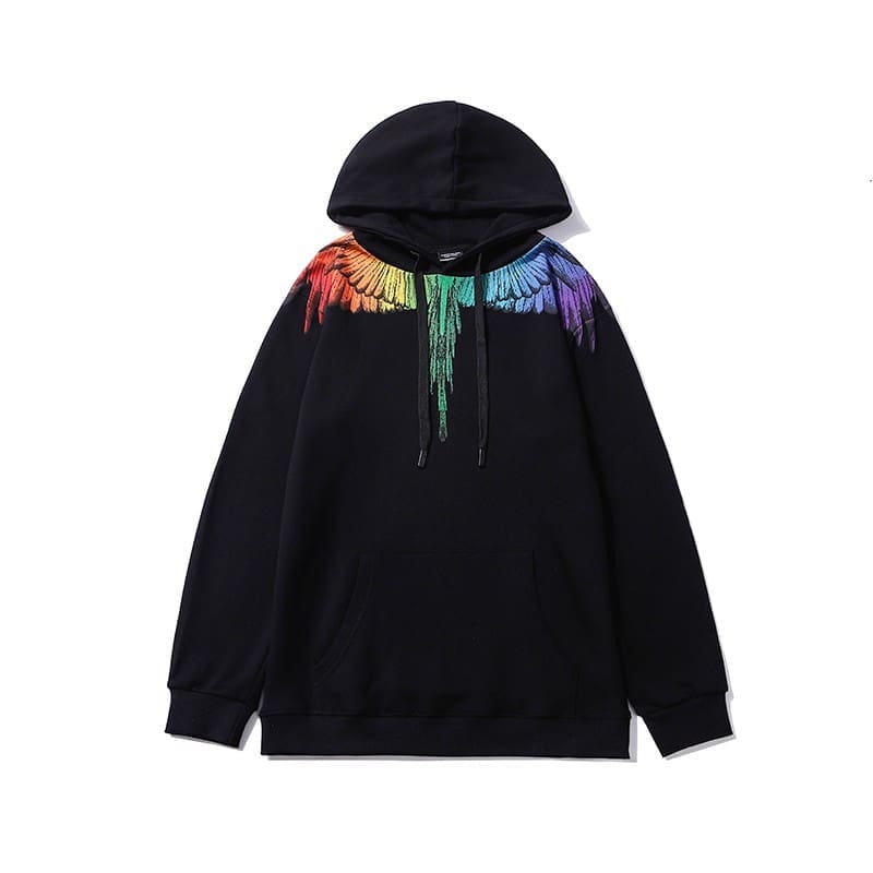 Marcelo Burlon Colorful Feather Phantom Wings Sweater Lightning Blade Hoodie