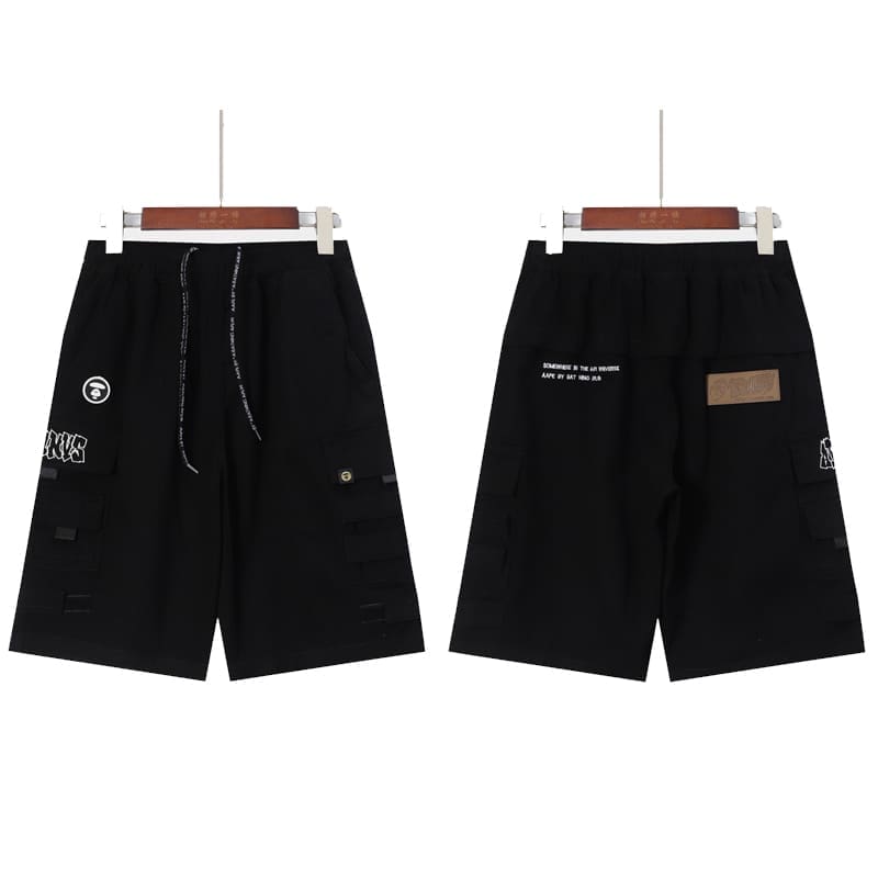 AAPE Camouflage Cargo Shorts for Men and Women