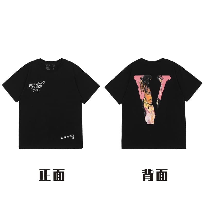 VLONE Big V Short Sleeve T-Shirt Casual High Street Summer Wear