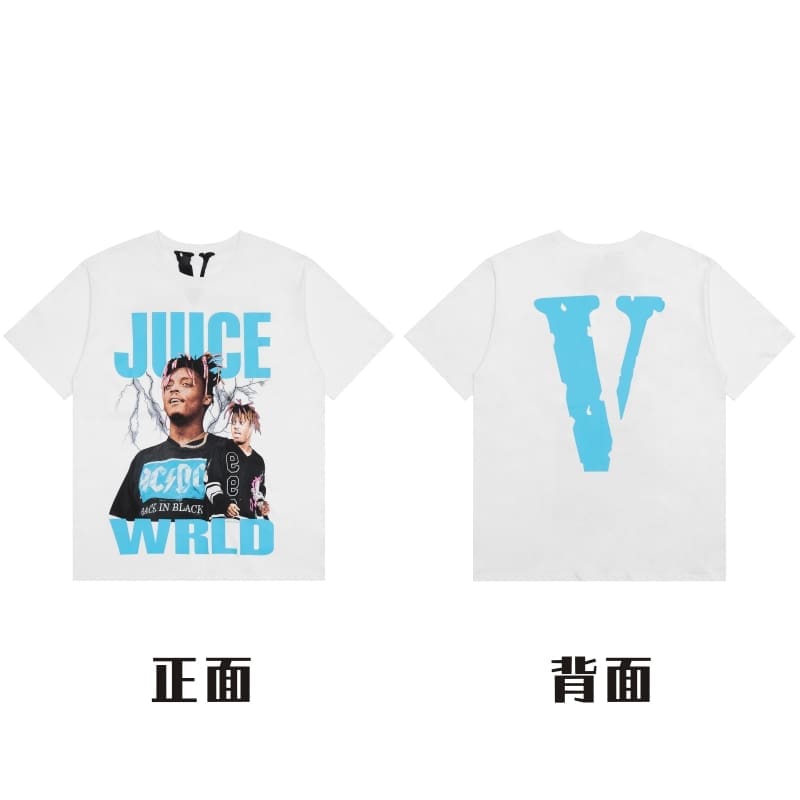 VLONE Large V Short Sleeve T-Shirt High Street Spring Summer Casual Wear