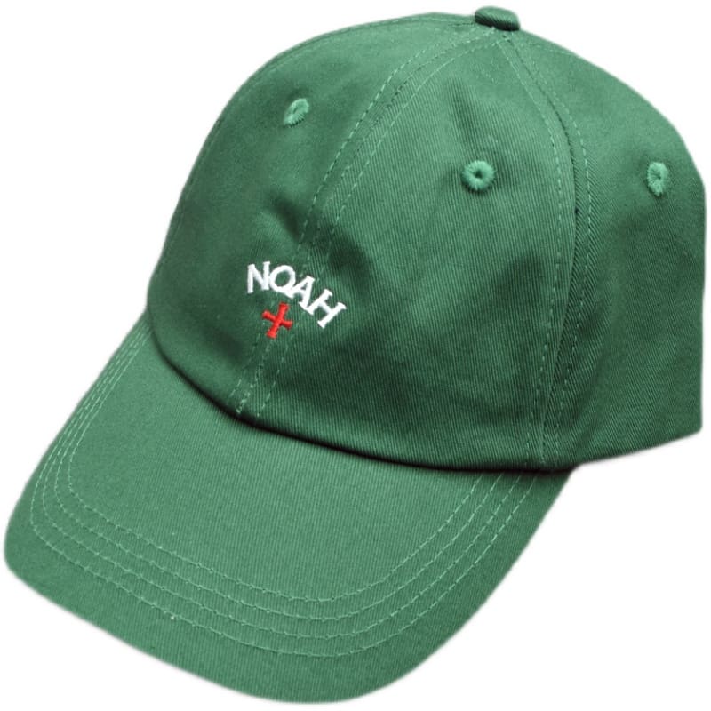 Noah Cross Embroidered Baseball Cap Green High Street Style