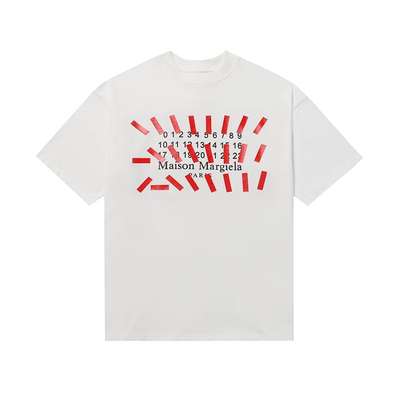 ma*s*n Ma*i*la mm6 digital pattern short sleeve t-shirt series for men and women