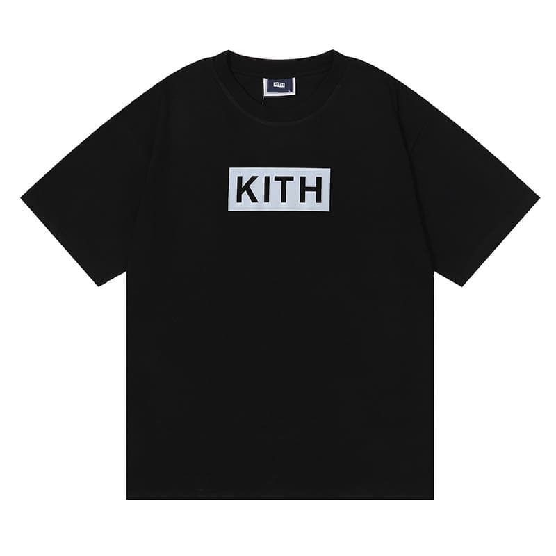 Kith Classic Chest Logo Printed Cotton Short Sleeve T-Shirt for Men and Women