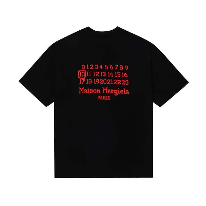 ma*s*n Ma*i*la mm6 digital pattern short sleeve t-shirt series for men and women