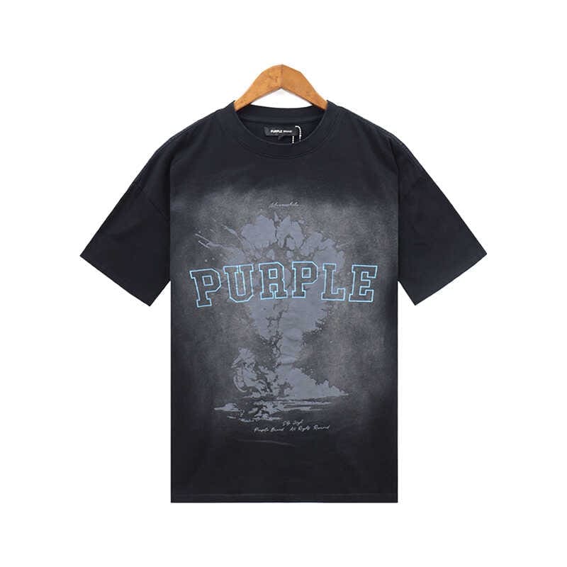 pu*re b*and washed dark short sleeve t-shirt high street loose fit