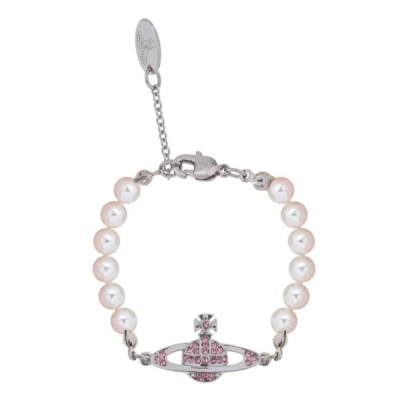 u1u1enne westwood 6-layer pearl saturn bracelet