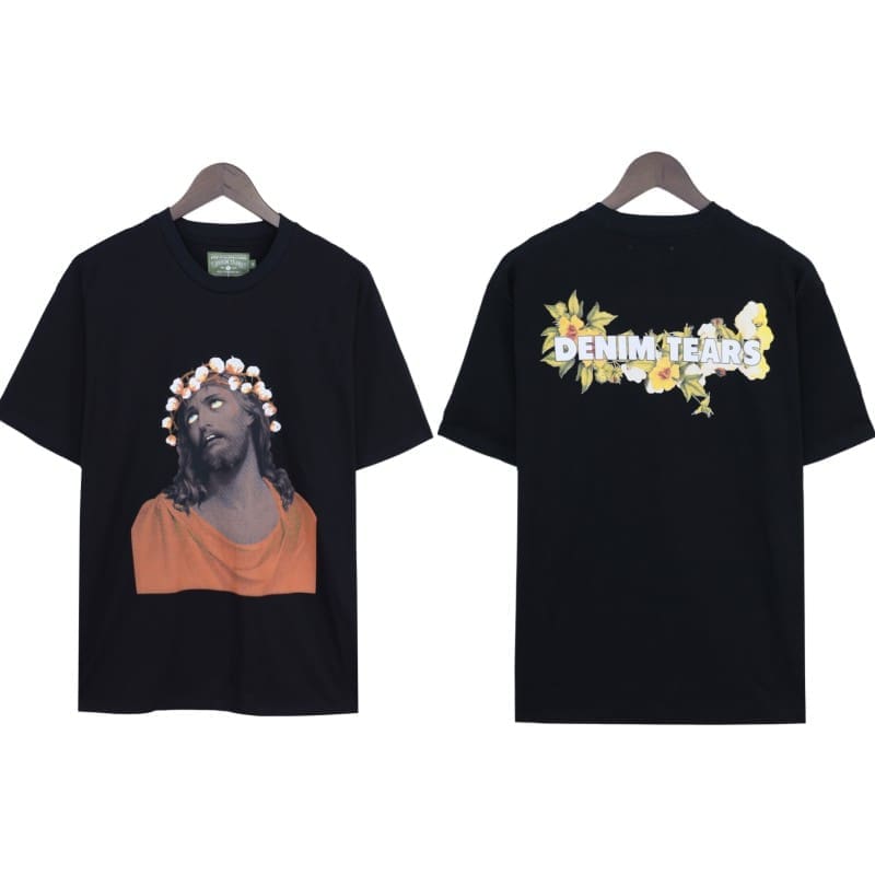 Denim Tears Oil Painting T-Shirt for Spring and Summer