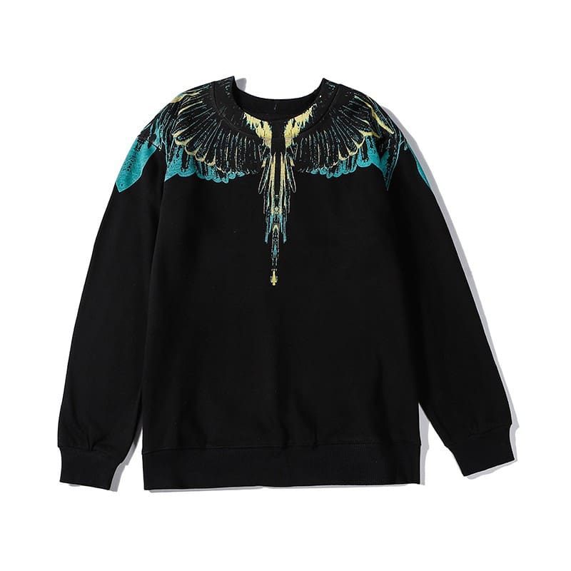 Marcelo Burlon Colorful Feather Phantom Wings Sweater Lightning Blade Hoodie