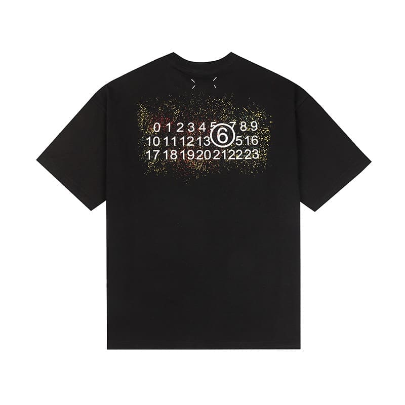 ma*s*n Ma*i*la mm6 digital pattern short sleeve t-shirt series for men and women