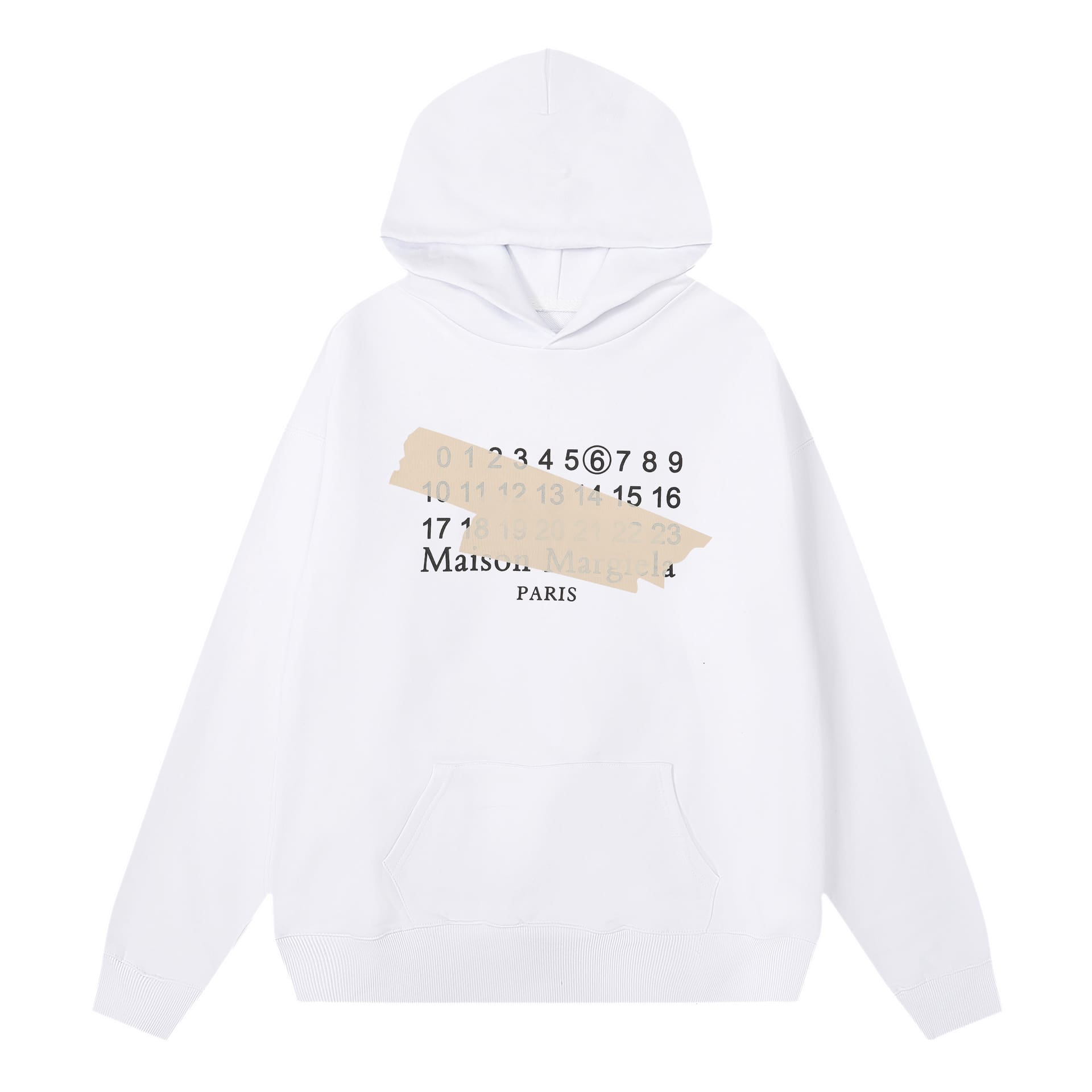 ma*s*n Ma*i*la mm6 terry hoodie sweater for men and women a