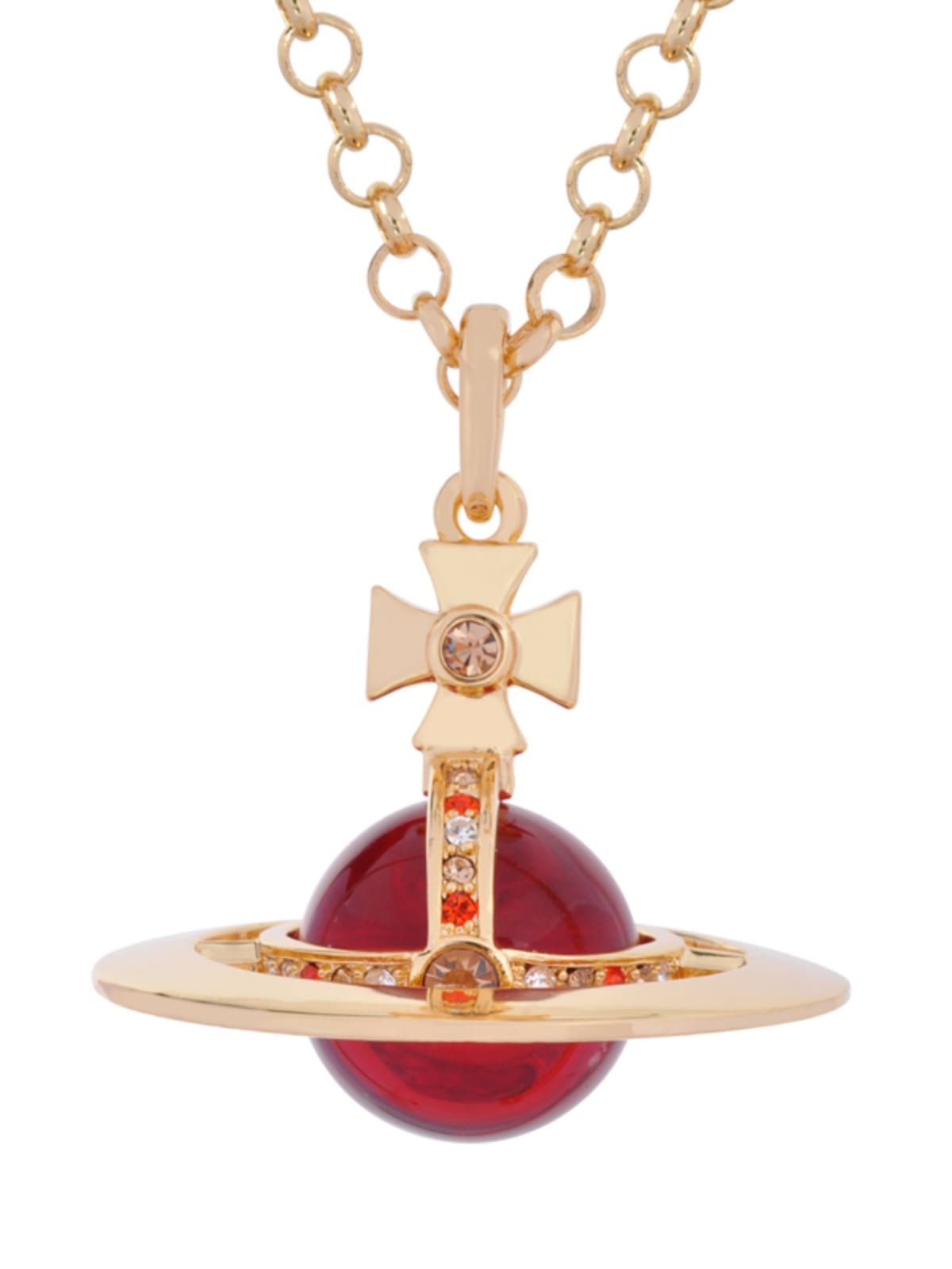 u1u1enne westwood saturn large three-dimensional planet necklace classic style