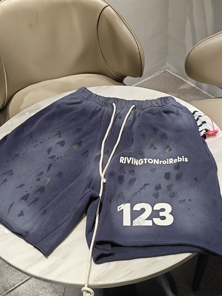 RRR123 Graffiti VTG Washed Sports Shorts for Men and Women